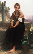 Adolphe William Bouguereau The Broken Pitcher (mk26) oil painting on canvas